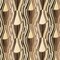 Umber - Brown Abstract Geometric Upholstery Fabric 54 Inches"